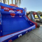 Guests enjoying interactive lawn games at a Tampa Bay event