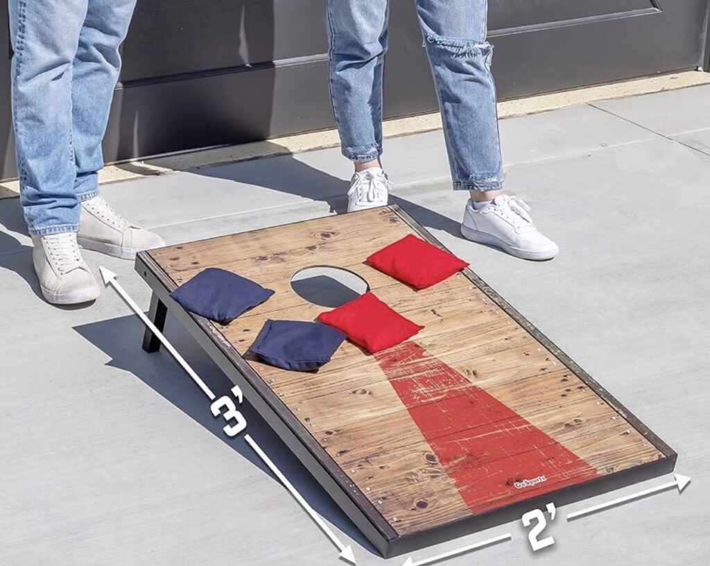 Cornhole game rental by Premier DJ Services in Tampa Bay