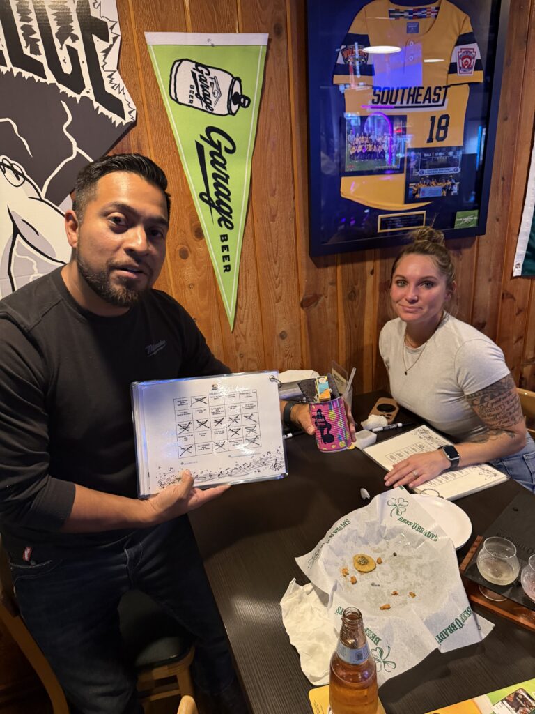 Interactive Entertainment Muzingo Music Bingo hosted by Premier DJ Services in Clearwater and Tampa Bay