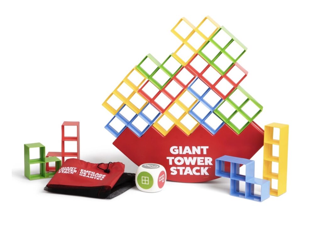 Giant Tetris block stacking game rental by Premier DJ Services